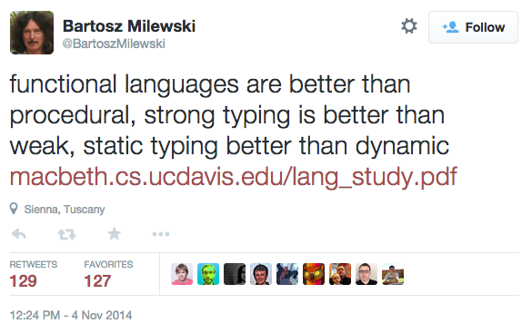 A twitter thread! In the twitter thread, someone who actually read the study notes that other factors dominate language (which is explicitly pointed out by the authors of the study), which prompts someone else to respond 'Why don't you just read the paper? It explains all this. In the abstract, even.'